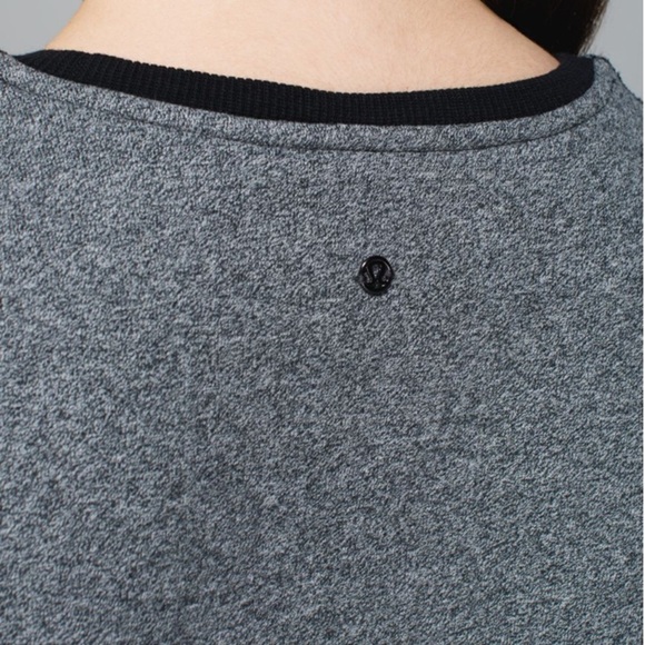 Lululemon Keep Up Crew Heathered Speckled Black Size 6 - Picture 3 of 7